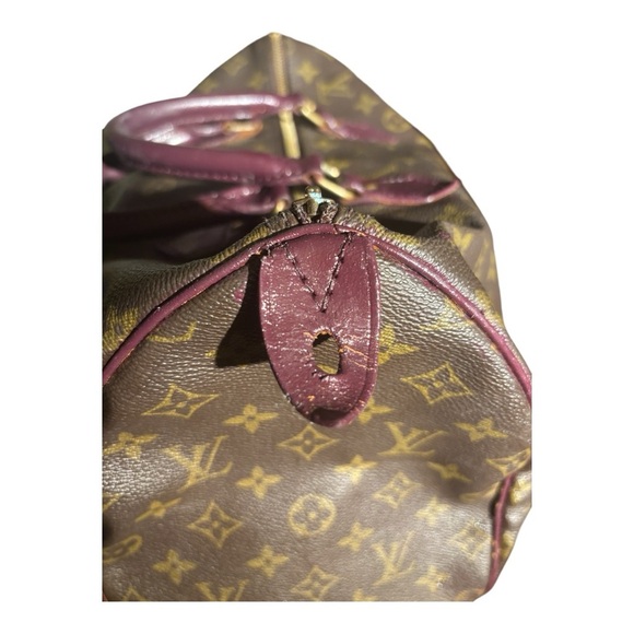 Louis Vuitton Speedy 35 – Vintage Monogram Refreshed Burgundy Leather - Picture 4 of 14